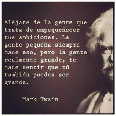 alejate de la gente pequena-Twain