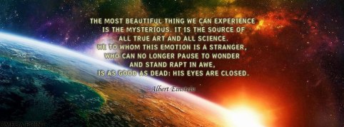 Einstein-stand in awe