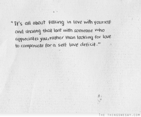 finding yourself than sharing your love