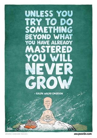 Keep growing-R.W. Emerson