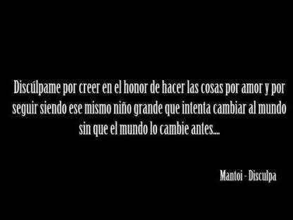Mantoi-Disculpa