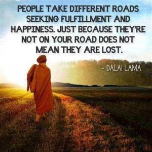 People-take-different-roads-Dalai Lama